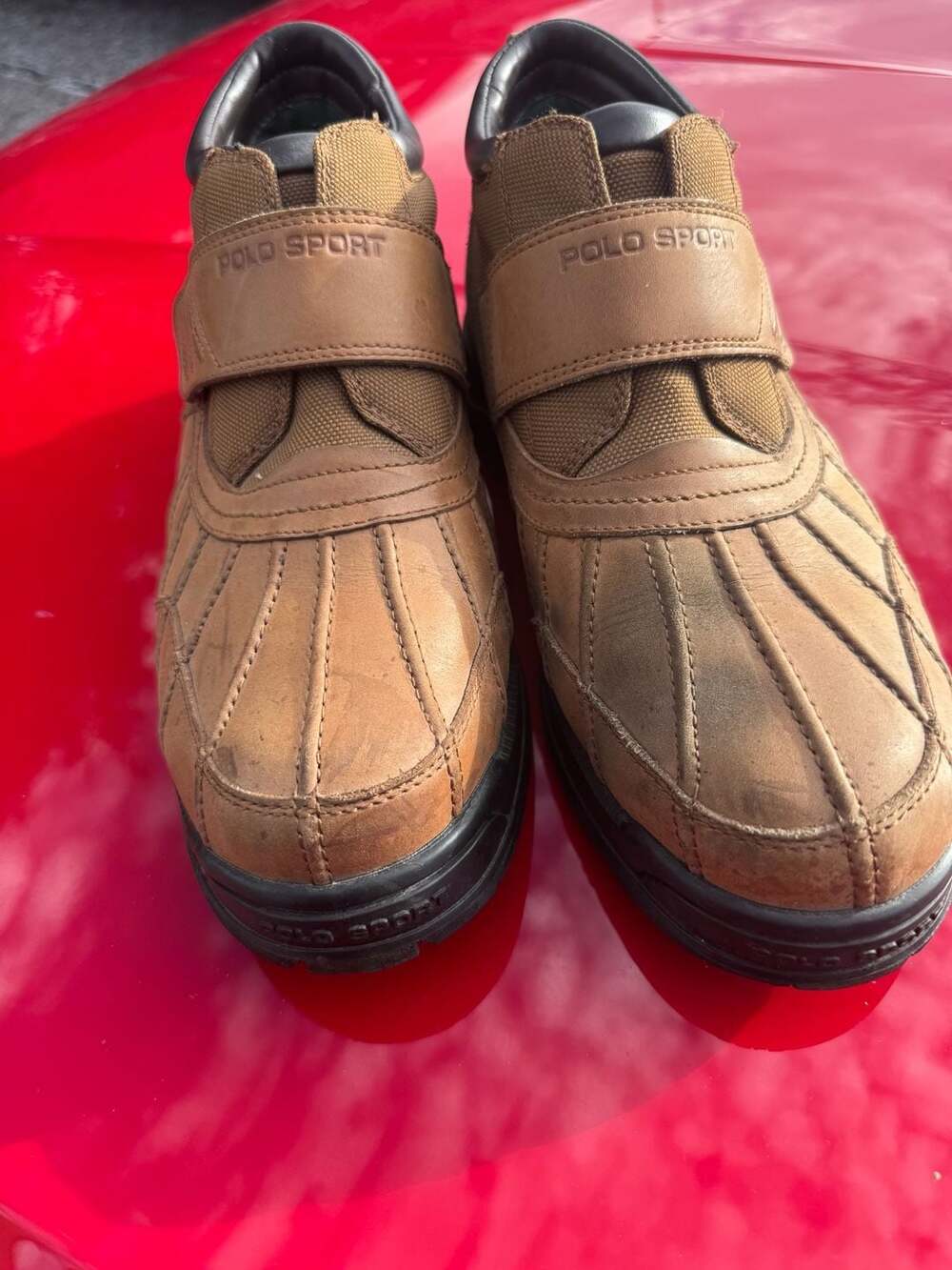 Polo Sport Leather Duck Boots Brown